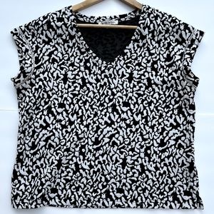 Black & White Lepord Print Top